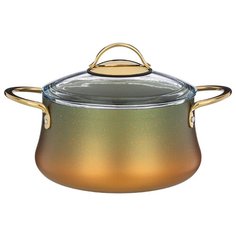 Кастрюля Agness 2,4 л/20х10 см с антипригарным покрытием Granite, Серия Vulcano, Pfoa Free (953-020)