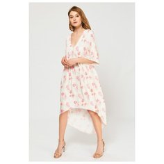 Laete Женственная туника с цветочным принтом, кремовый, XL