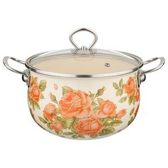 Кастрюля эмалированная 4,0л Agness (915-077)