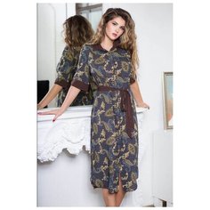 MIA-AMORE Халат-рубашка Elania с поясочком, 213696, коричневый, размер L