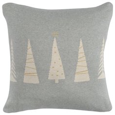Чехол на подушку вязаный с новогодним рисунком Christmas tree из коллекции New Year Essential, 45х45 Tkano