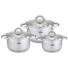 Посуда BH - 06-295 / 6пр / 2,1л; 2,9л; 3,9л / Дно 9-ти шаговое Bohmann