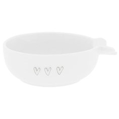 Пиала "Happy/Dots/Hearts: White 3 Нearts", серый Bastion Collections