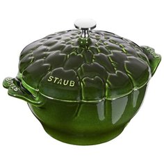 Кокот "Артишок" 22 см (3,5л), Staub, зеленый базилик 11152285