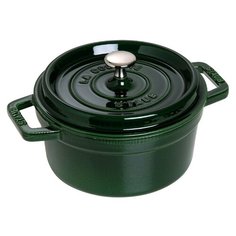 Кокот круглый, 20 см (2.2 л), зеленый базилик, Staub