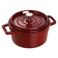 Кокот круглый, 20 см (2.2 л), гранатовый, Staub