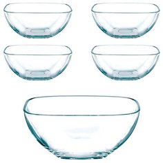 Набор салатников 5 шт. DOMINO бессвинцовый хрусталь, Nachtmann