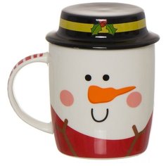 Dcasa Кружка с крышкой Snowman 350мл