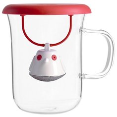 Кружка с заварочной емкостью Birdie Swing 400 мл красная QDO
