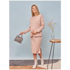 Костюм утепл. I love mum Мелиса пудровый для беременных и кормящих (44)