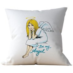 Подушка Студия Белка "Be my angel" 35х35 лен