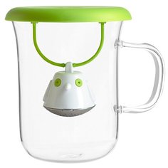 Кружка с заварочной емкостью Birdie Swing 400 мл зеленая QDO