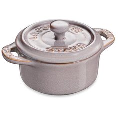 Кокот круглый, диаметр: 10 см, материал: керамика, цвет: серый, Staub