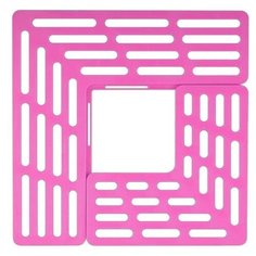 Складная сушилка для посуды, пластиковая, фуксия, 28,5x28,5 см, 19,5х19,5 см Blonder Home