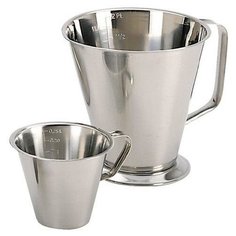 Кувшин мерный 2,0 л на подставке, нержавеющая сталь, De Buyer