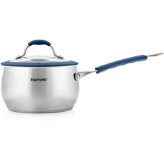 Ковш с крышкой El Unico, 2 л, серебристый, синий Esprado