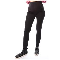 Леггинсы утепленные Euromama черные на живот для беременных (48)