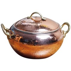 Горшочек-кастрюля медный ручной работы, 20 см, MARMA MM-POT-22