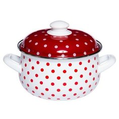 Кастрюля Interos "Горошек", с крышкой, 4 л Интерос