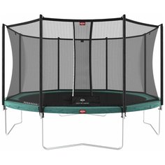 Батут BERG Favorit Green 380 + защитная сетка Safety Net Comfort (35.12.07.06+35.74.12.03)