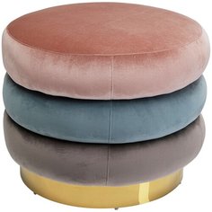 KARE Design Пуф Sandwich, коллекция "Сэндвич" 63*44*63, Полиэстер, МДФ, Сталь, Мультиколор