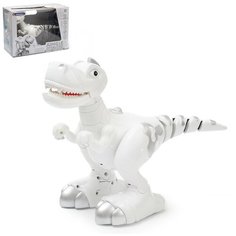 Интерактивный робот «Умный Динозавр» с подвижным хвостом, ходит, реагирует на касания, работает от батареек Сима ленд