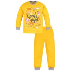 Пижама детская 819п, Утенок, размер 64(рост 122 см) желтый_ночь