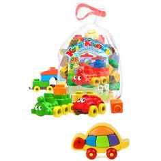 Набор развивающий: Конструктор "Кноп-Кнопыч" 46 дет. + Логическая черепашка, БИПЛАНТ