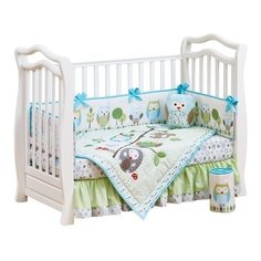 Набор постельного белья для новорожденных Giovanni 7 пр. Summer Owls 120*60