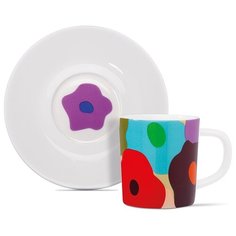 Чашка для эспрессо с блюдцем Remember, Fiori, 75 мл