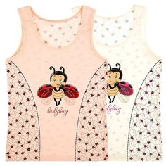 Майка для девочек 4964171LB, Цвет: Микс, Размер: 6/7, 5шт. в упаковке Donella