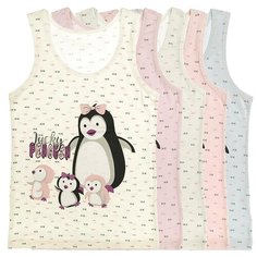 Майка для девочек 49965LN, Цвет: Микс, Размер: 10/11, 5шт. в упаковке Donella