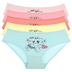 Трусы для девочек 4171AS, Цвет: Микс, Размер: 0/1, 5шт в упаковке Donella