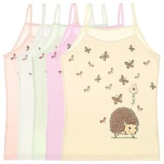 Майка для девочек 435006, Цвет: Микс, Размер: 10/11, 5шт. в упаковке Donella