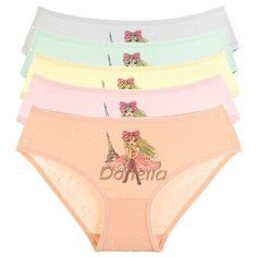 Трусы для девочек 41520PD, Цвет: Микс, Размер: 0/1, 5шт в упаковке Donella