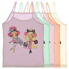 Майка для девочек 4371TA, Цвет: Микс, Размер: 10/11, 5шт. в упаковке Donella