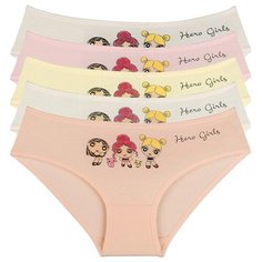 Трусы для девочек 4171HG, Цвет: Микс, Размер: 10/11, 5шт. в упаковке Donella