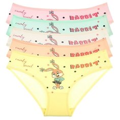 Трусы для девочек 415026, Цвет: Микс, Размер: 4/5, 5шт. в упаковке Donella