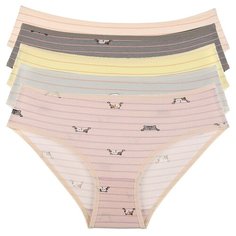 Трусы для девочек 4171909KG, Цвет: Микс, Размер: 4/5, 5шт. в упаковке Donella