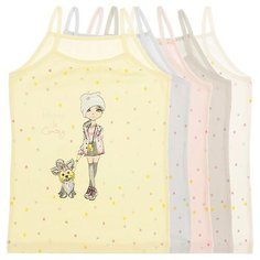 Майка для девочек 4371KK, Цвет: Микс, Размер: 10/11, 5шт. в упаковке Donella