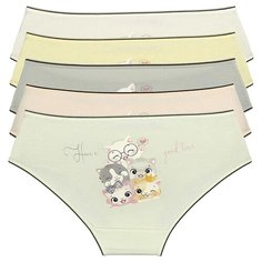 Трусы для девочек 4171GT, Цвет: Микс, Размер: 8/9, 5шт. в упаковке Donella