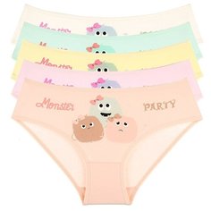 Трусы для девочек 415031, Цвет: Микс, Размер: 0/1, 5шт в упаковке Donella