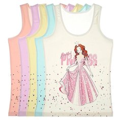 Майка для девочек 4371WBYP, Цвет: Микс, Размер: 10/11, 5шт. в упаковке Donella