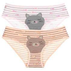 Трусы для девочек 41585BL, Цвет: Микс, Размер: 4/5, 5шт. в упаковке Donella