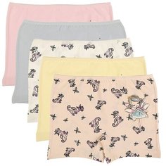Трусы для девочек (шорты) 4271917EH, Цвет: Микс, Размер: 4/5, 5шт. в упаковке Donella