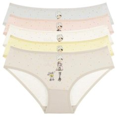 Трусы для девочек 4171KK, Цвет: Микс, Размер: 6/7, 5шт. в упаковке Donella