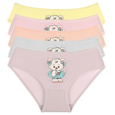 Трусы для девочек 4171ZA, Цвет: Микс, Размер: 4/5, 5шт. в упаковке Donella