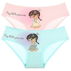 Трусы для девочек 41624TP, Цвет: Микс, Размер: 6/7, 5шт. в упаковке Donella