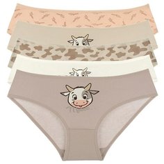 Трусы для девочек 4171878NK, Цвет: Микс, Размер: 8/9, 5шт. в упаковке Donella