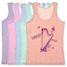 Майка для девочек 43434BNT, Цвет: Микс, Размер: 10/11, 5шт. в упаковке Donella